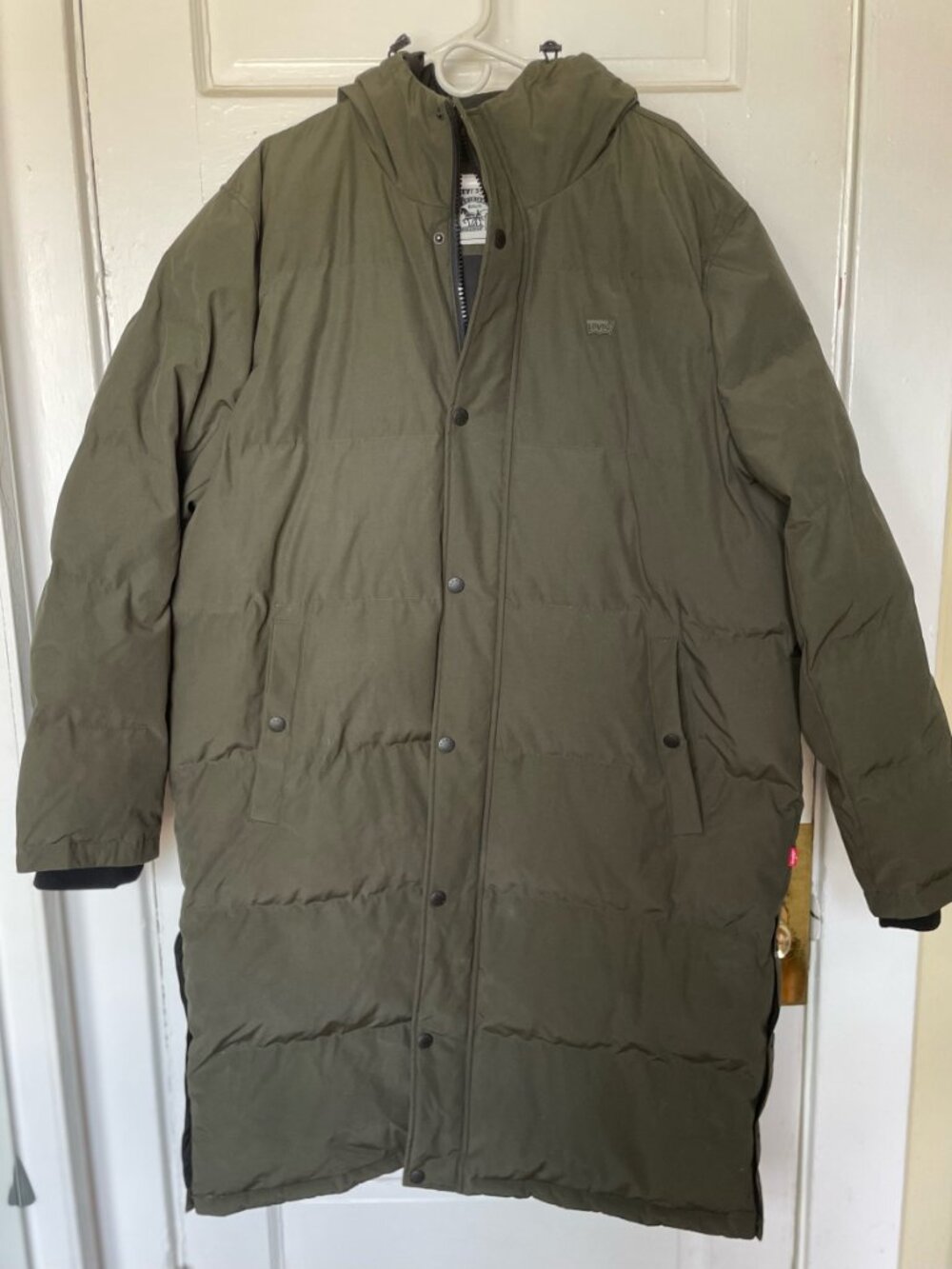 Men's Levi's Oversized Long Quilted Parka Jacket - Picture 2 of 5